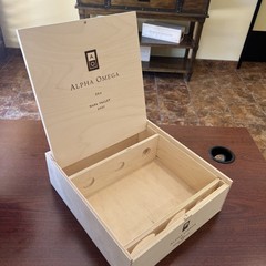 ALPHA OMEGA WOODEN WINE BOX – ERA – 2021 – RARE