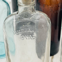 Lot of 13 Atq Vtg Colored Green Clear Amber Wine Beer Booze Bottles Decor