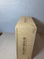 Fairchild Napa Valley Empty Wood Wine Box with Dividers 12” by 13” Storage