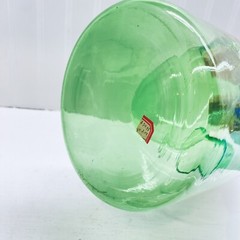 Demijohn Glass Wine Chiller With Stoppers 13 1/2” Green