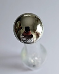 Grappa Alexander Aqva Di Vita Hand Blown Glass Grapes Empty Wine Bottle Italy