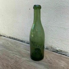 Old French Green Glass wine water pastis bottle circa 1920 14092110