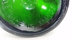 Vintage 1967 Huge 18&Prime;x 5&Prime; Dark Green Wine Bottle made in France Perfect