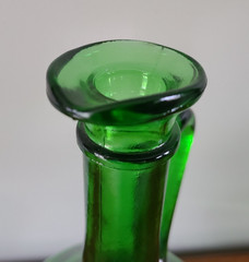 Vintage 68 Thatcher Glass 1.5L Emerald Green 11&Prime; Decanter Jug Wine Bottle