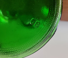 Vintage 68 Thatcher Glass 1.5L Emerald Green 11&Prime; Decanter Jug Wine Bottle