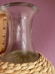 Vintage Red Chianti Wine Decanter Wicker And Glass 11.5” H