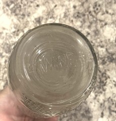 Pensacola FL Clear Glass Wine Bottle Jug, « Don Carlos », Half-Gallon, Rare!