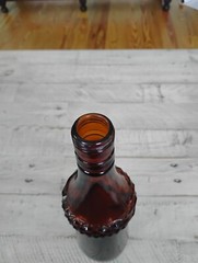 Vintage Amber Akadama Honey Wine Bottle