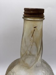 Vintage Bardenheier’s Embossed Clear Glass Bottle 4/5 Quart