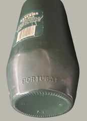 Vintage 1980 Lancers Vinho Branco White Wine Thick Green Bottle Portugal – EMPTY