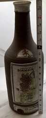 Vintage Chateau Bordeaux LG Terracotta Wine Bottle Decor