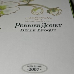 PERRIER-JOUET BELLE EPOQUE CHAMPAGNE GIFT BOX Empty Bottle 2 Flutes Cork 2007