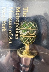 Metropolitan Museum of Art MMA Faberge Green Enamel Egg Wine Bottle Stopper New
