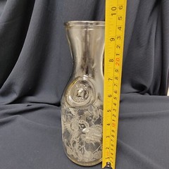 Vintage Paul Masson Wine Carafe 1988 Norman Kosarin Etched Cherub Vines Grapes