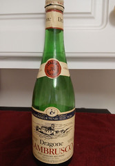 Dragone Lambrusco Green Wine Bottle EMPTY Marked Food-Town $2.01 Italy