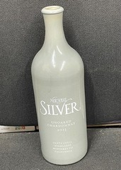 Ceramic Wine Bottles Empty Silver Unoaked Chardonnay Mer Soleil 2011 750ml – (2)