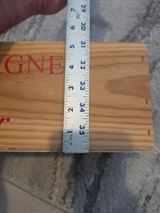 Cartier Cuvee Champagne Wooden Collectors Box Imported From France BOX ONLY!!