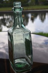 Vintage TAYLOR SANGRIA Wine Bottle Dark Green Hammondsport NY New York Empty
