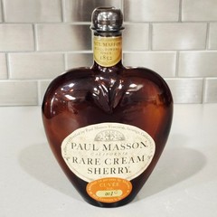 Paul Masson Sherry Empty Bottle Heart-Shaped Cuvee No.001C California Rare Cream