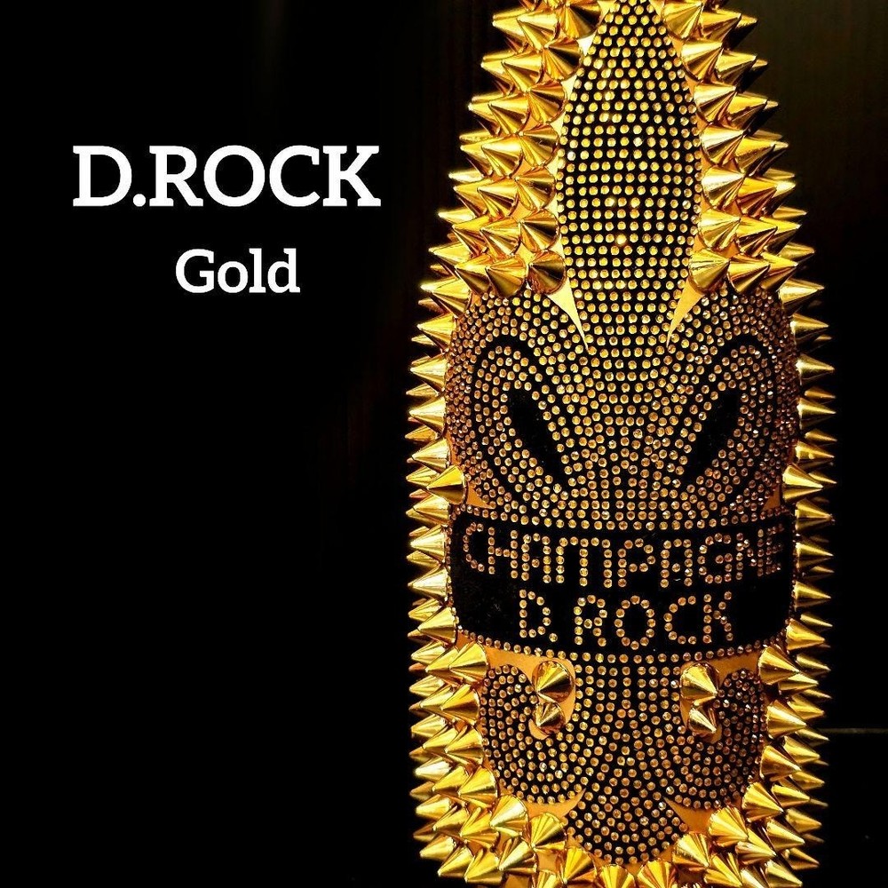 Diamond Rock Studs Decoration Empty Bottle Color Gold Togemand D.ROCK Interior