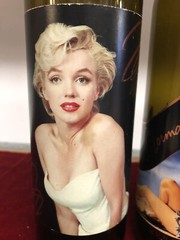 3 EMPTY Vintage Marilyn Monroe Norma Jeane Young Merlot Empty Wine Bottles