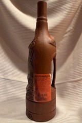 Kindzmarauli Georgian Ceramic Clay Pottery Red Wine Bottle Empty 3-D Design