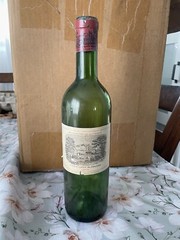 1966 Chateau Lafite Rothschild – Empty Bottle- No Cork