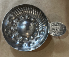 Vintage French Tastevin, Marche Aux Beaune Wine Tasting Cups