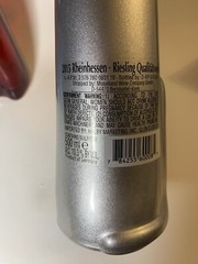 Silver 2015 Happy Cat Mosel Riesling Germany Empty Wine Bottle