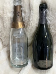 Set Of 2 Dom Perignon 2008, LOUIS ROEDERER 2014CRISTAL CHAMPAGNE, Empty Bottles