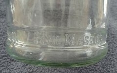 Vintage Paul Masson Glass Wine Carafe 10 3/4 » tall – Name at bottom