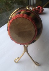 Vintage Plastic Wicker Wrapped Wine Bottle Decanter Iberia 60’s