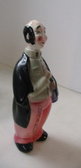 1950&rsquo;s Vintage Waiter Brandy Whiskey Decanter Ceramic