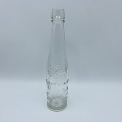 Garrett & Co Virginia Dare Wine Bottle New York Clear Glass 2/5 Pint Embossed