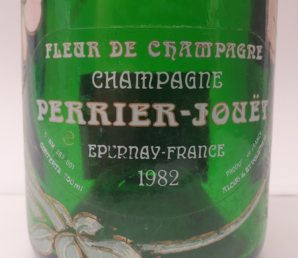 Champagne Perrier-Jouet Fleur de Champagne 1982 One (1) Empty Bottle. Exclusive