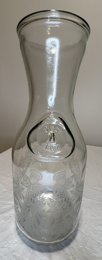 Vintage Paul Masson Norman Kosarin Wine Decanter Carafe Etched Glass Since 1852