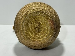Vintage 1966 Chianti Classico Bottle 1/2 Gallon Straw Basket Rattan Empty