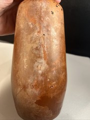 Vintage J.M. Da Fonseca Portugal Embossed Amber Wine Bottle 9” Rustic Bar Decor