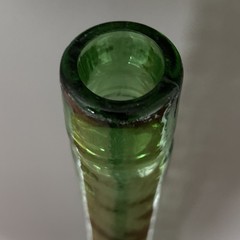 Vintage 44&Prime; Tall MCM Italy Green Glass Chianti Wine Bottle Decanter
