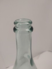 Vintage Aqua Blue/Green WINE Bottle Heavy Glass Beautiful Condition Decoration