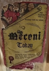 Meconi Tokay Bottled in Detroit MI 4/5 pint Clear Glass Wine Bottle, Il Glass Co