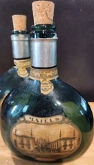 1-Mateus Rose Still Wine 350ml Green Glass Bottle Empty w/ Cork Portugal Sogrape