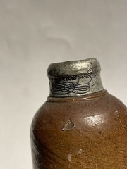 Antique Marie Brizard & Roger French Wine Miniature Stone wear Bottle With Lable