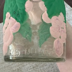 Vintage hand painted 4/5 Quart Wine Bottle (Item SB30)