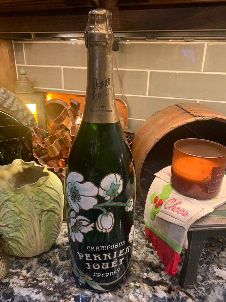 vtg 1980 perrier jouet eperney champagne dummy display piece large 20.5 inch
