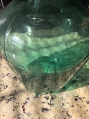 Antique Green 12&Prime; Glass Bottle
