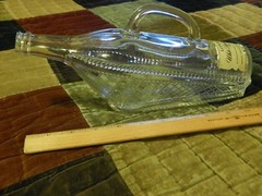 LONDON White Dinner Wine [Ontario Canada] GLASS BOTTLE Decanter w/ Paper Label