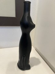 Mid Century Modern Retro Style Rheinhessen-Riesling Black Cat Wine Bottle 13&Prime;