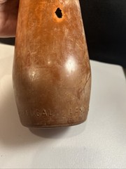 Vintage J.M. Da Fonseca Portugal Embossed Amber Wine Bottle 9” Rustic Bar Decor