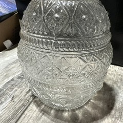 Vintage Wine/Liquor 2 Piece Glass Decanter 10.5 x 5 inches